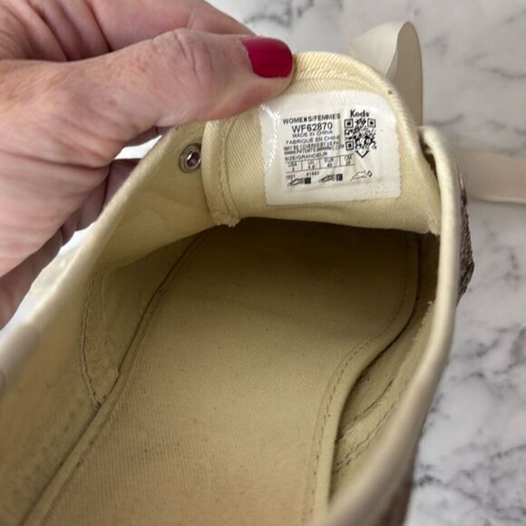 Keds x Kate Spade Rose Gold Glitter Sneakers 9 - Picture 6 of 6